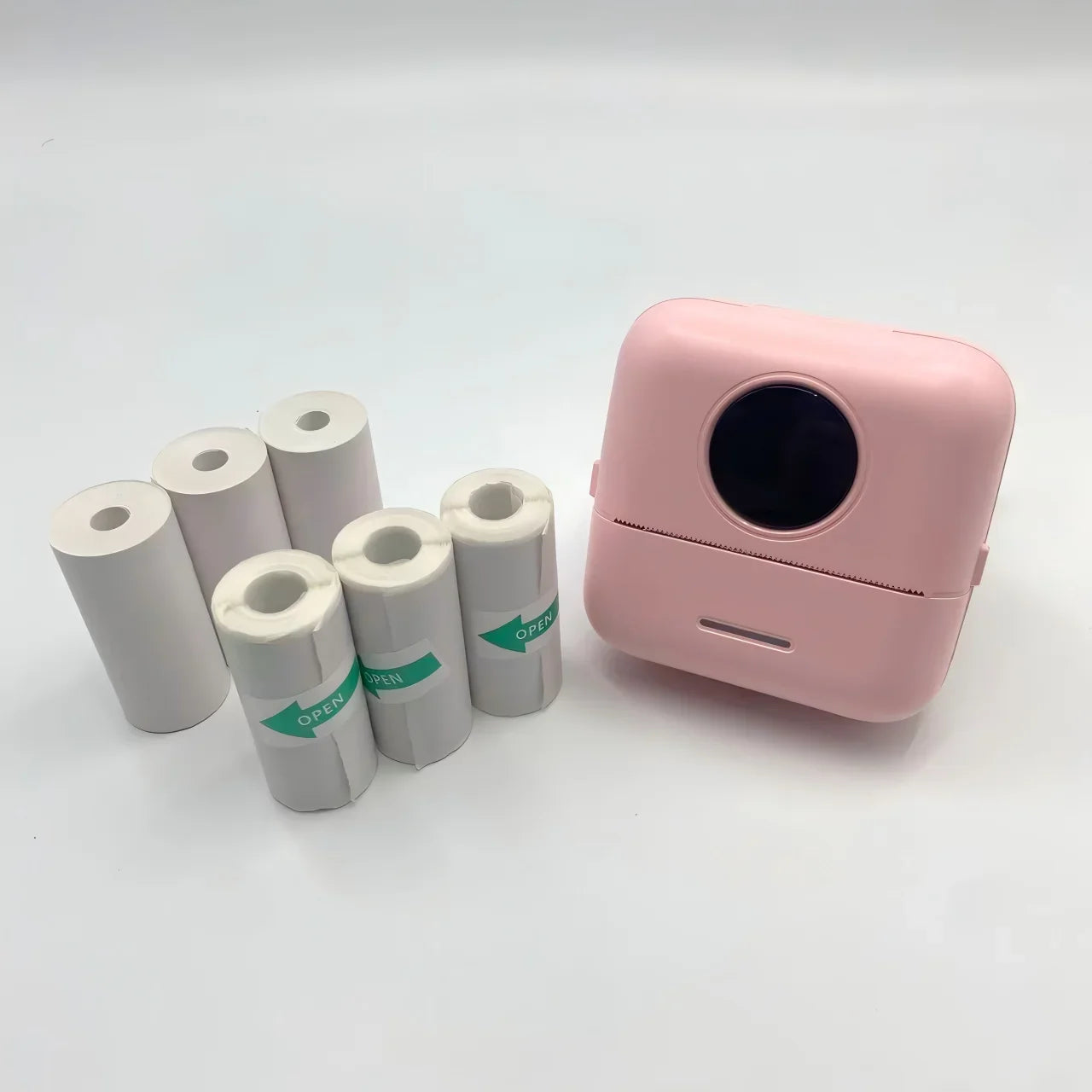 Mini Portable Printer, HD Inkless Label Printing, 203dpi High Resolution for Photos, Text, Labels, To-Do Lists, Sticky Notes