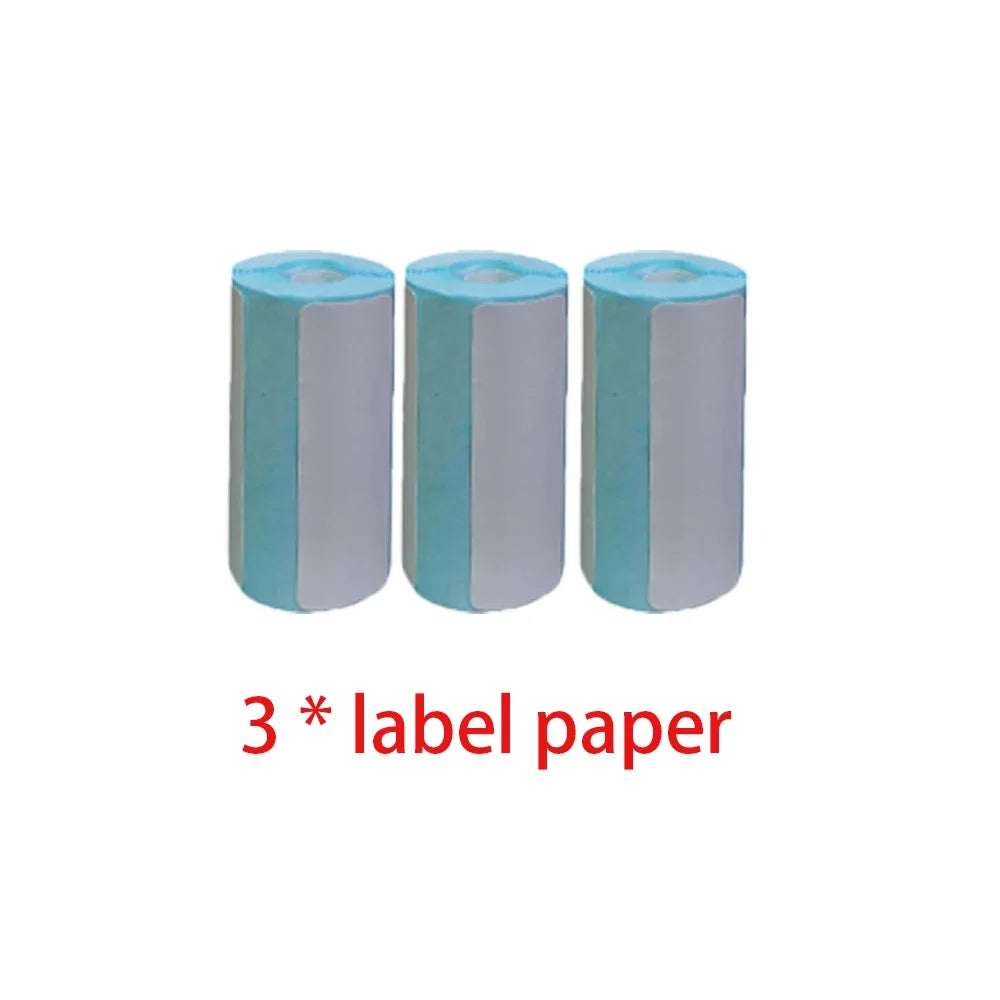Mini Printer Paper Self-adhesive Thermal Papers HD Color Label Printers Wireless Label printer Inkless Printing Universal 57mm