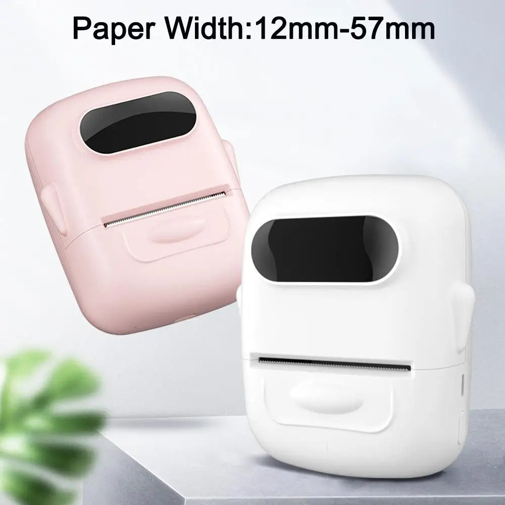 Mini Thermal Label Printer P50 12-57mm Portable Tag Printer Inkless Wireless Labeling Machine Pocket Adheisve Sticker Printer