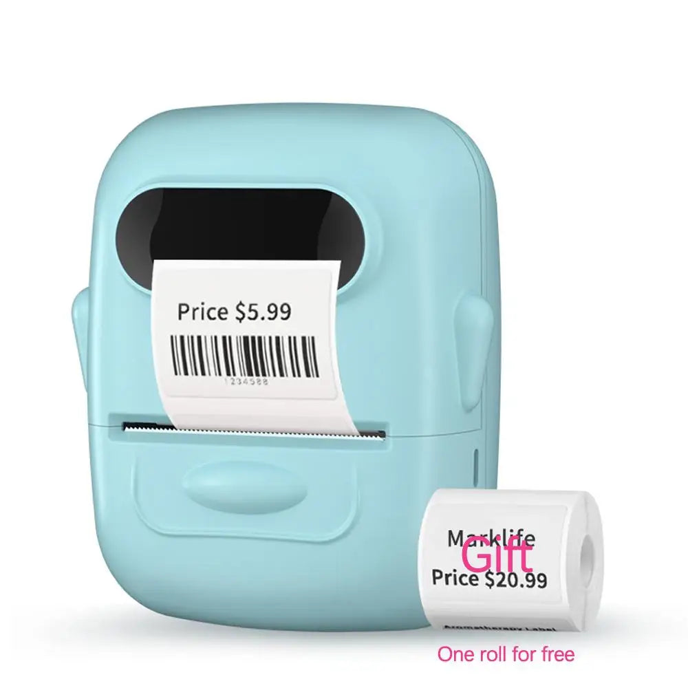 Mini Thermal Label Printer P50 12-57mm Portable Tag Printer Inkless Wireless Labeling Machine Pocket Adheisve Sticker Printer