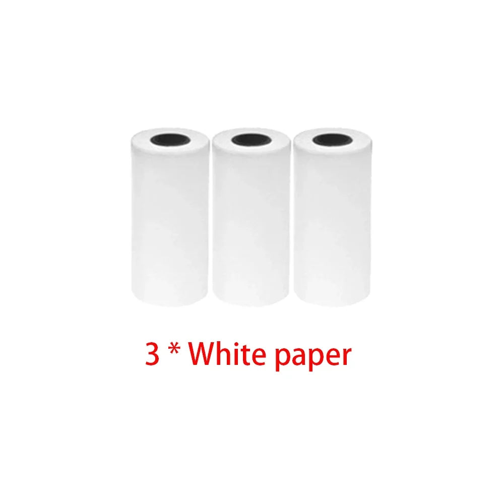 Mini Printer Paper Self-adhesive Thermal Papers HD Color Label Printers Wireless Label printer Inkless Printing Universal 57mm
